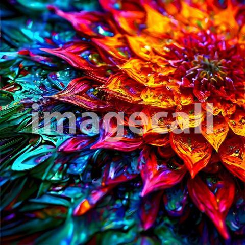 Abstract and surreal colorful and vivid (2650)