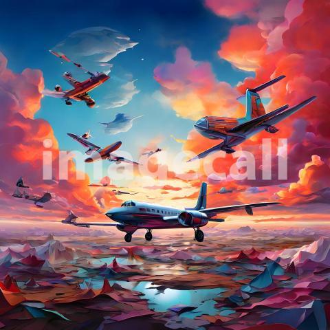 Abstract and surreal colorful and vivid (2660)