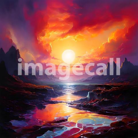 Abstract and surreal colorful and vivid (2701)