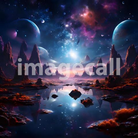 Abstract and surreal colorful and vivid (2714)