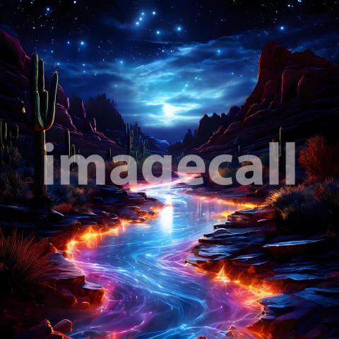 Abstract and surreal colorful and vivid (2718)