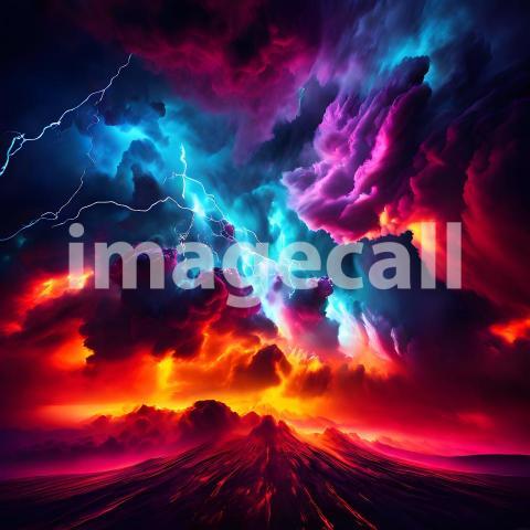 Abstract and surreal colorful and vivid (2723)