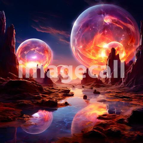 Abstract and surreal colorful and vivid (2740)