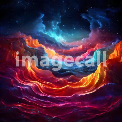 Abstract and surreal colorful and vivid (2343)