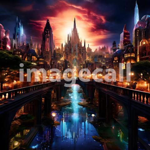 Abstract and surreal colorful and vivid (2347)