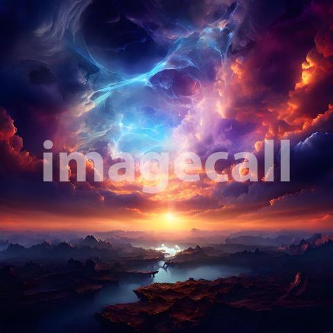 Abstract and surreal colorful and vivid (2349)