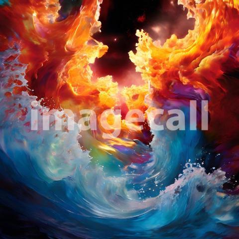 Abstract and surreal colorful and vivid (2355)