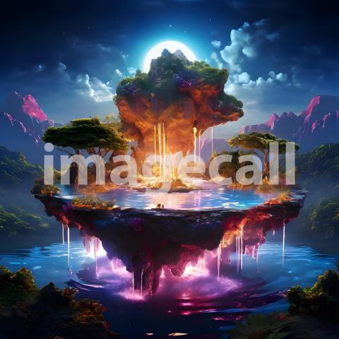 Abstract and surreal colorful and vivid (2359)