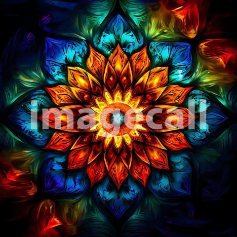Abstract and surreal colorful and vivid (2374)