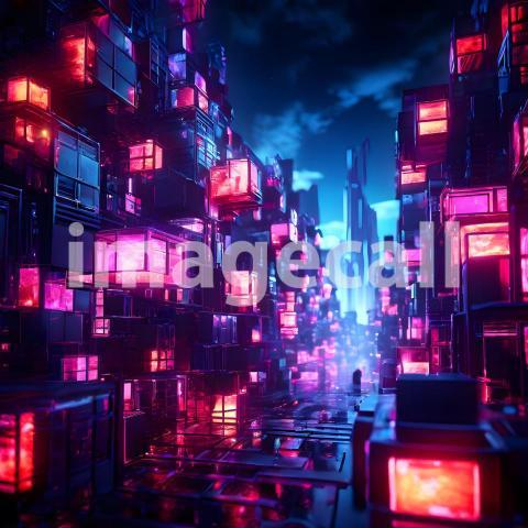 Abstract and surreal colorful and vivid (2391)