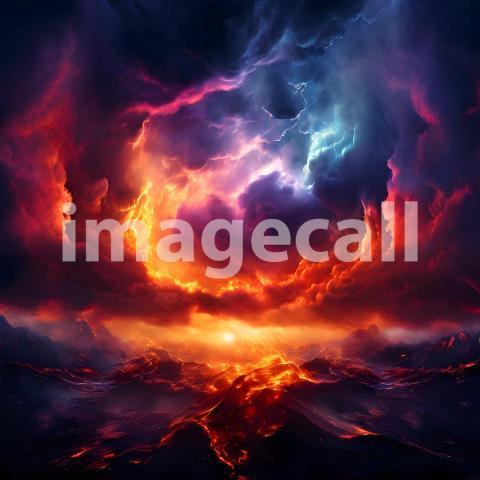 Abstract and surreal colorful and vivid (2397)