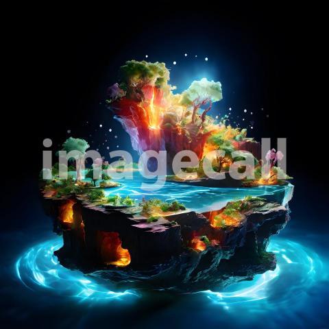 Abstract and surreal colorful and vivid (2816)