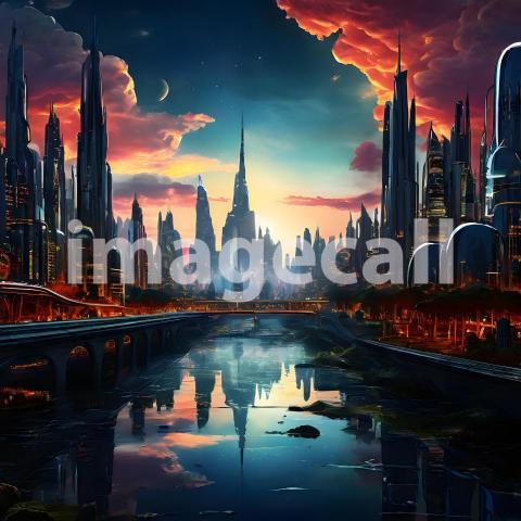 Abstract and surreal colorful and vivid (2823)