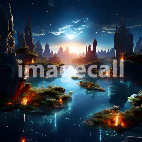 Abstract and surreal colorful and vivid (2936)