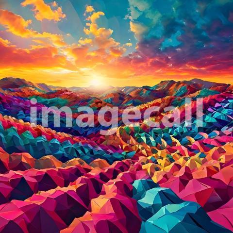 Abstract and surreal colorful and vivid (3012)