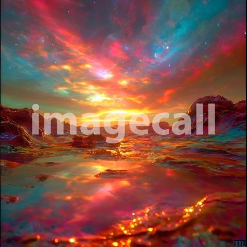 Abstract and surreal colorful and vivid (3027)