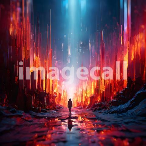 Abstract and surreal colorful and vivid (3049)