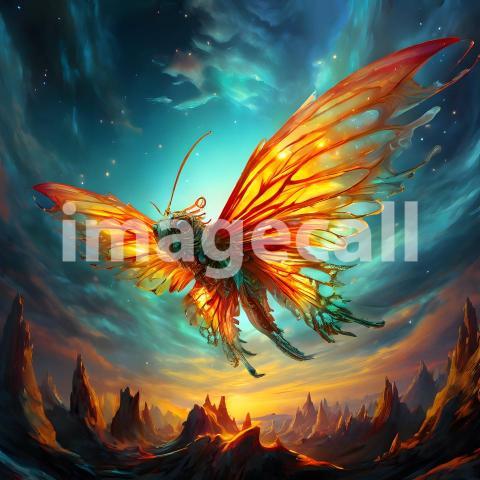 Abstract and surreal colorful and vivid (3054)