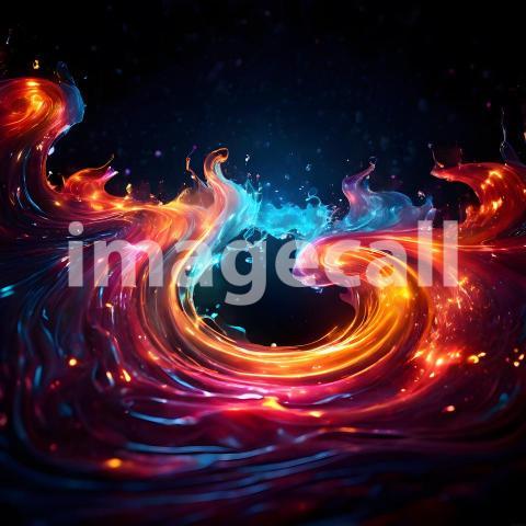 Abstract and surreal colorful and vivid (3128)