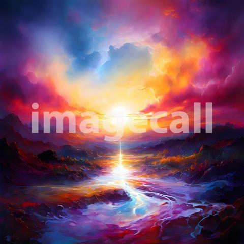 Abstract and surreal colorful and vivid (3158)