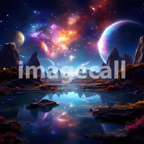 Abstract and surreal colorful and vivid (3171)