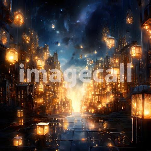 Abstract and surreal colorful and vivid (3210)