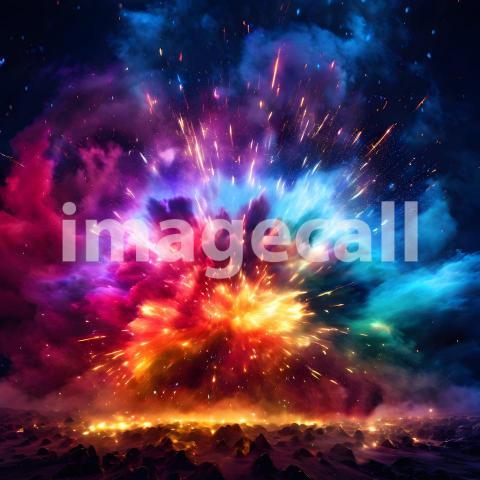 Abstract and surreal colorful and vivid (3222)