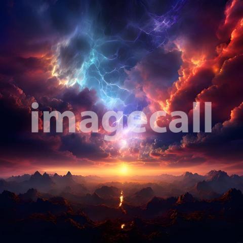 Abstract and surreal colorful and vivid (3263)