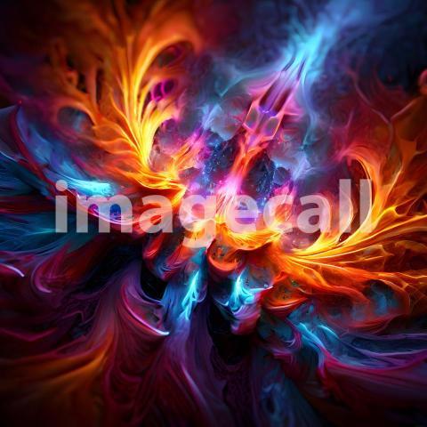 Abstract and surreal colorful and vivid (3278)