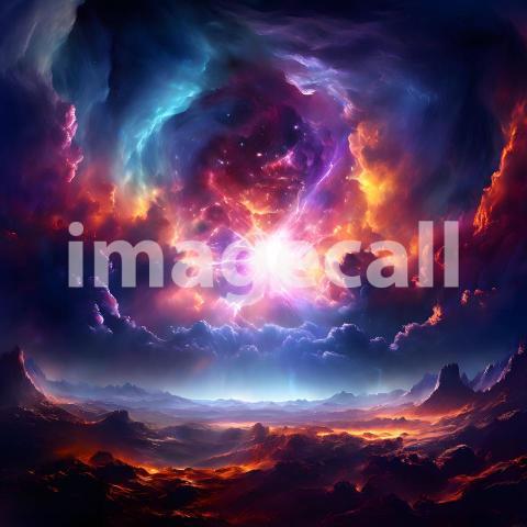 Abstract and surreal colorful and vivid (3297)