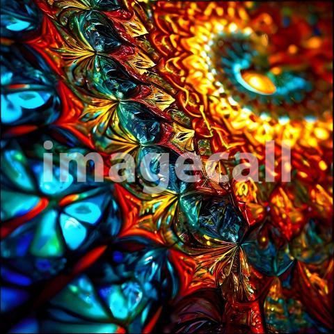 Abstract and surreal colorful and vivid (3309)