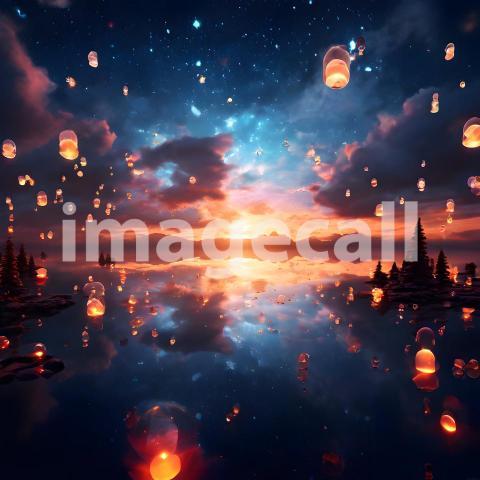 Abstract and surreal colorful and vivid (3372)