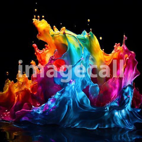 Abstract and surreal colorful and vivid (3443)