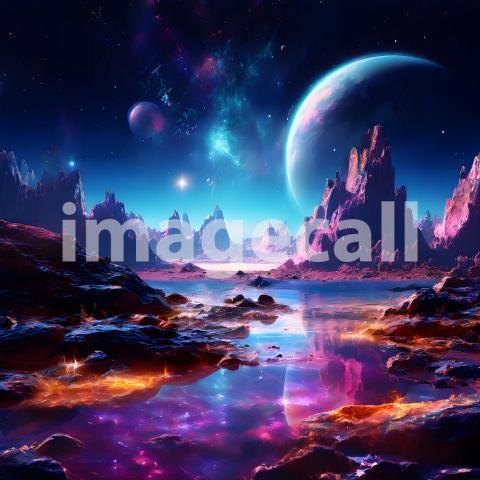 Abstract and surreal colorful and vivid (3484)