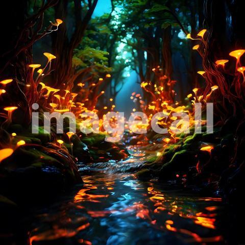 Abstract and surreal colorful and vivid (3514)