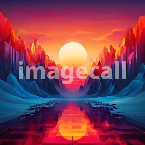 Abstract and surreal colorful and vivid (3534)