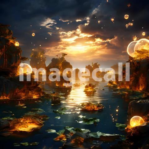 Abstract and surreal colorful and vivid (3543)