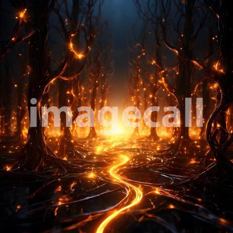 Abstract and surreal colorful and vivid (3562)