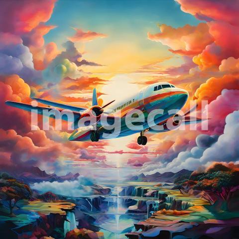 Abstract and surreal colorful and vivid (3574)