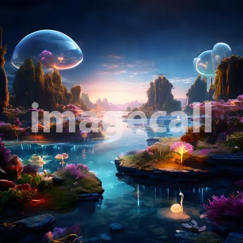 Abstract and surreal colorful and vivid (3573)