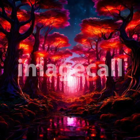 Abstract and surreal colorful and vivid (3599)