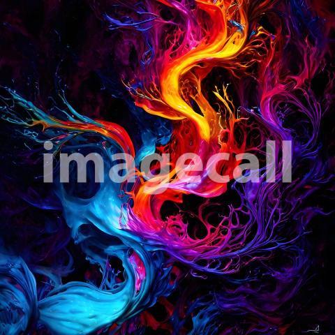 Abstract and surreal colorful and vivid (3675)