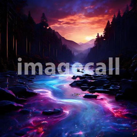 Abstract and surreal colorful and vivid (3683)