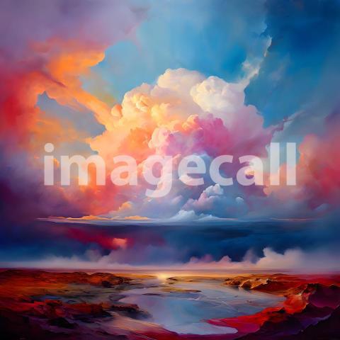 Abstract and surreal colorful and vivid (3695)