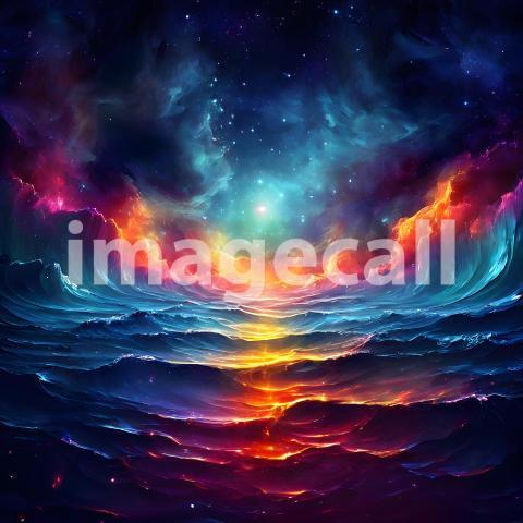 Abstract and surreal colorful and vivid (3714)