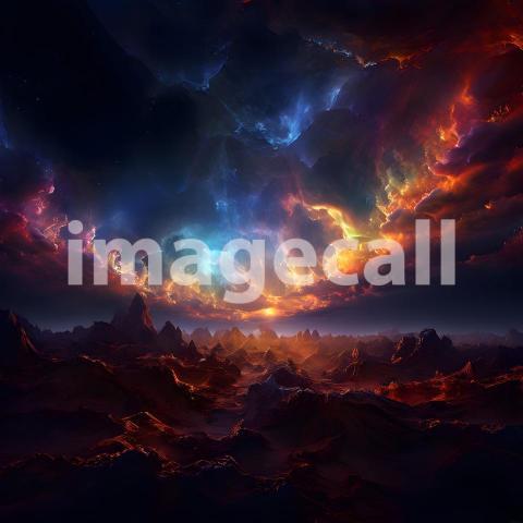 Abstract and surreal colorful and vivid (3720)