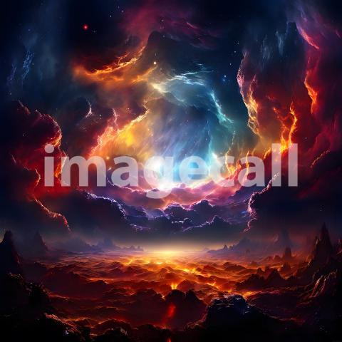 Abstract and surreal colorful and vivid (3754)