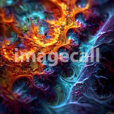 Abstract and surreal colorful and vivid (3735)