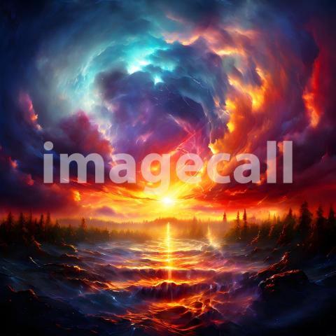 Abstract and surreal colorful and vivid (3781)