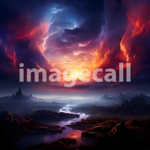 Abstract and surreal colorful and vivid (3791)